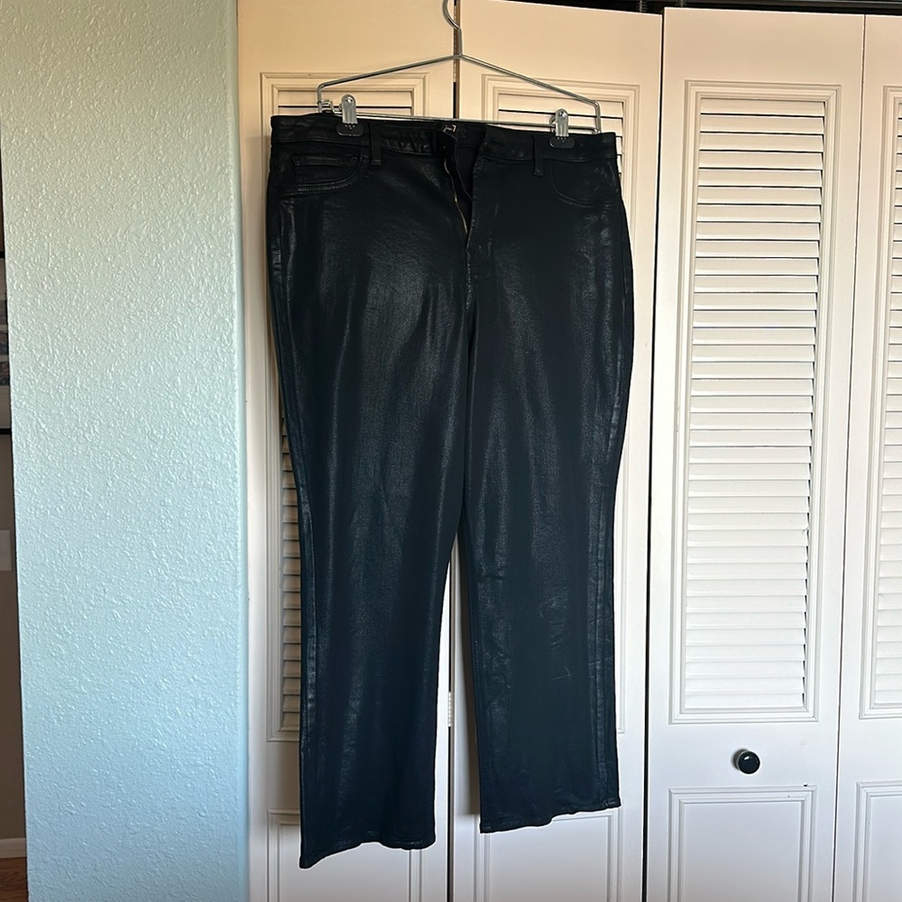 Jen 7 for Seven for all mankind- faux‎ leather jeans